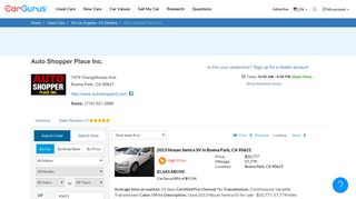 Auto Shopper Place Inc. - Buena Park, CA: Read Consumer reviews ...