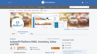 Autosoft Platfom DMS, Inventory, Sales and F&I Ratings & Reviews ...