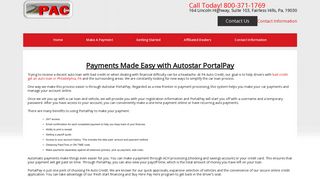 Payments Made Easy with Autostar PortalPay - PA Auto Credit