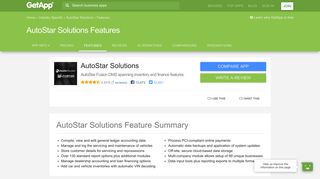 AutoStar Solutions Features & Capabilities | GetApp®