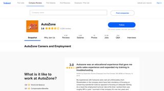 AutoZone Careers and Employment | Indeed.com