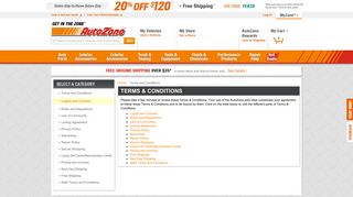 AutoZone.com | Logins and Cookies