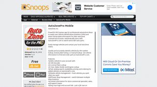 AutoZonePro Mobile for iPhone & iPad - App Info & Stats | iOSnoops