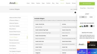 Custom Widgets – Avada Classic - Avada Theme