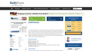 AVAFX Review – Forex Brokers Reviews & Ratings | DailyForex.com