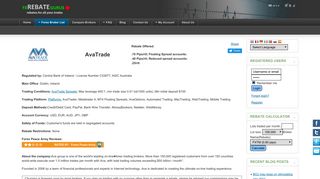 AvaFX Rebates 0.7 pips | FxRebateGurus.com
