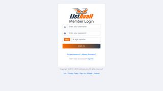 ListAvail.com | Member Login