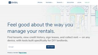 Avail: Free Landlord Software | Listings, Tenant Screening, Digital ...