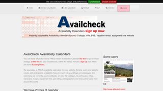 Availcheck FREE Availability Calendars