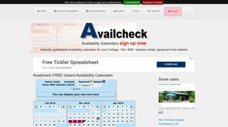 Availcheck Instant Calendars