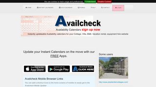 Availcheck Instant calendar Apps - Availcheck Availability Calendars