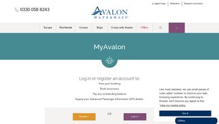 Manage my booking | Avalon Waterways