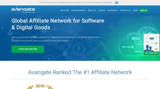 Avangate Affiliate Network Homepage