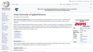 Avans University of Applied Sciences - Wikipedia