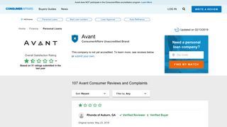 Top 105 Reviews and Complaints about Avant | Page 2