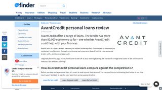 AvantCredit personal loans review | January 2019 - Finder.com