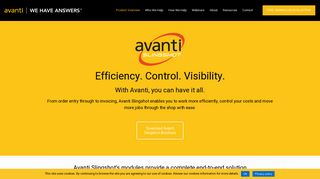 Avanti Slingshot - Print MIS for Print Shops - Avanti Computer Systems