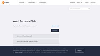 Avast Account - FAQs | Official Avast Support