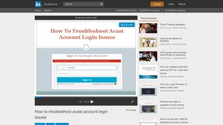 How to troubleshoot avast account login issues - SlideShare