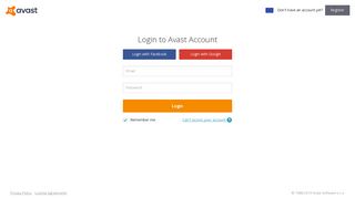 Login to Avast Account Login to the Cloud Management Console