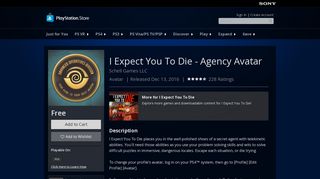 I Expect You To Die - Agency Avatar on PS4 | Official PlayStation ...