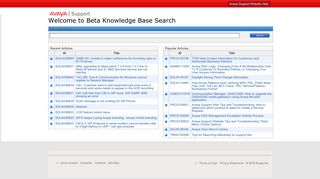 Welcome to Beta Knowledge Base Search - Avaya Support ...