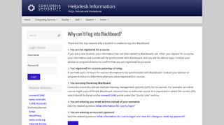 Why can't I log into Blackboard? – Helpdesk Information