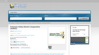 Arkansas Valley Electric Cooperative (AVECC) - LightsOut!