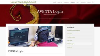AVENTA Login – Latino Youth High School