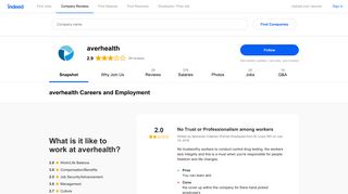 averhealth Careers and Employment | Indeed.com