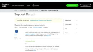 Cannot log in to myaccount.avg.com | Firefox for Android Support Forum
