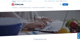 Online Services - Banco Popular