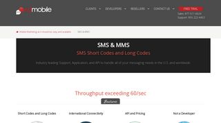 SMS and MMS on short codes and long codes | AvidMobile