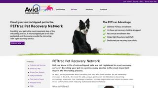 PETtrac Pet Recovery Network - Avid Identification Systems Inc.