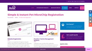 Pet MicroChip Registration | Paper, Online & Direct ... - AVID MicroChip