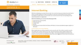 Internet Banking - Avidia Bank Personal Accounts Ma