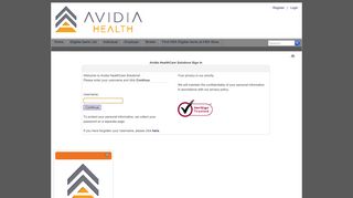 Avidia HealthCare Solutions > SecureLogon > UserID