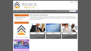 Avidia HealthCare Solutions > My Accounts > Benefit Account Summary