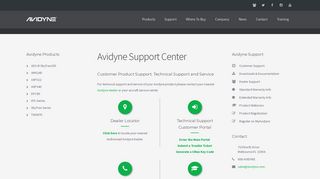 Avidyne Customer Support