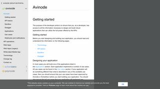 Avinode Group Developer Portal - APIs and Web Apps