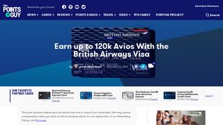 British Airways Visa 100,000 Point Sign-Up Bonus Returns