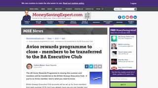 Avios rewards programme to close - members to be transferred to the ...