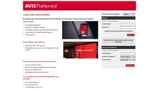 Avis Preferred - Home Page - European Car Hire Made Easy