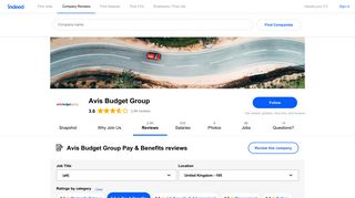 Working at Avis Budget Group: Employee Reviews about Pay ... - Indeed