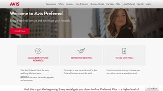 Car Rental Rewards with Avis Preferred | Avis Rent a Car