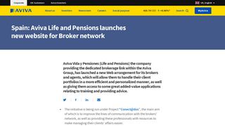 Spain: Aviva Life and Pensions launches new website for Broker ...