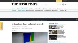 Aviva closes doors on branch network - The Irish Times