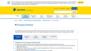 Company Pension - Aviva For Advisers