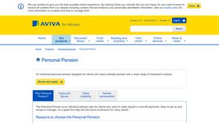 Personal Pension|Aviva for Advisers