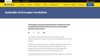 Australia: Aviva super revolution - Aviva plc